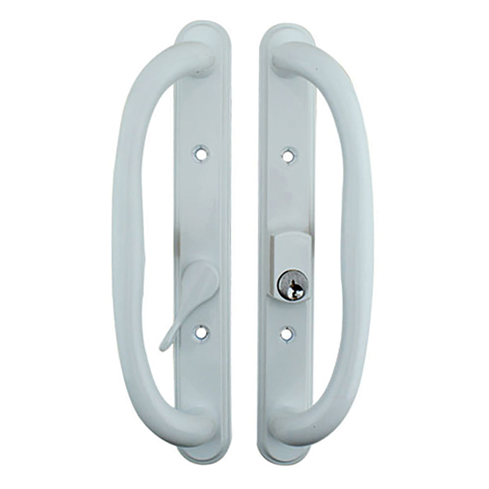Olympus Keyed Handle Offset Thumb, Sliding Glass Door - Weiser Keyway