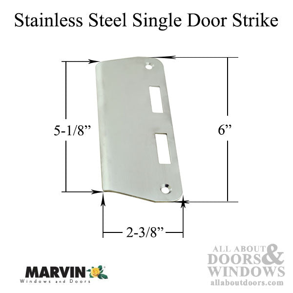 Marvin Jamb Strike Plate - Active Panel Outswing Door
