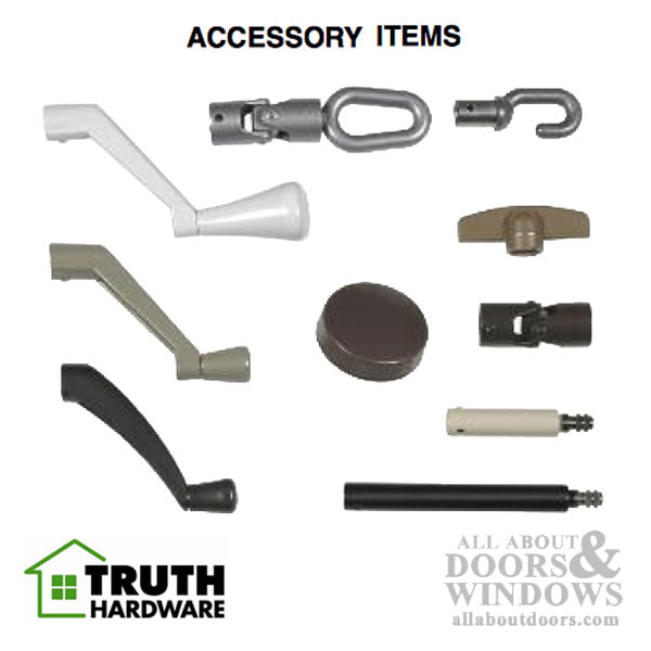 Truth Window Handle 11573 T-Shape Window Crank Snap on Handle 11/32 Spline Window Crank Handle