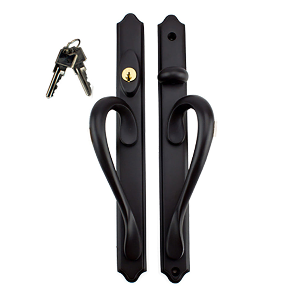 Inspirations Narrow Active Keyed Sliding Door Handle - Choose Color