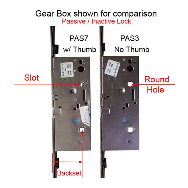 Passive 60/92 Sentinel Multi-Point Door Lock Gearbox - SS