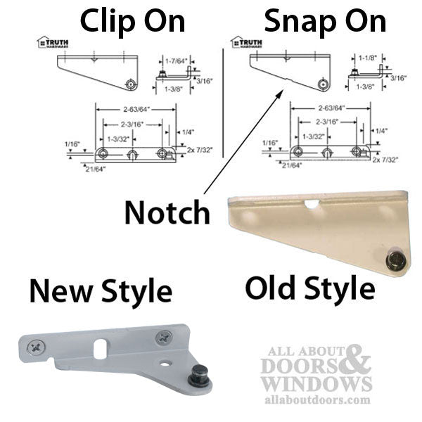 Left Hand Clip-On Stud Bracket 40448 – Truth Part 12512