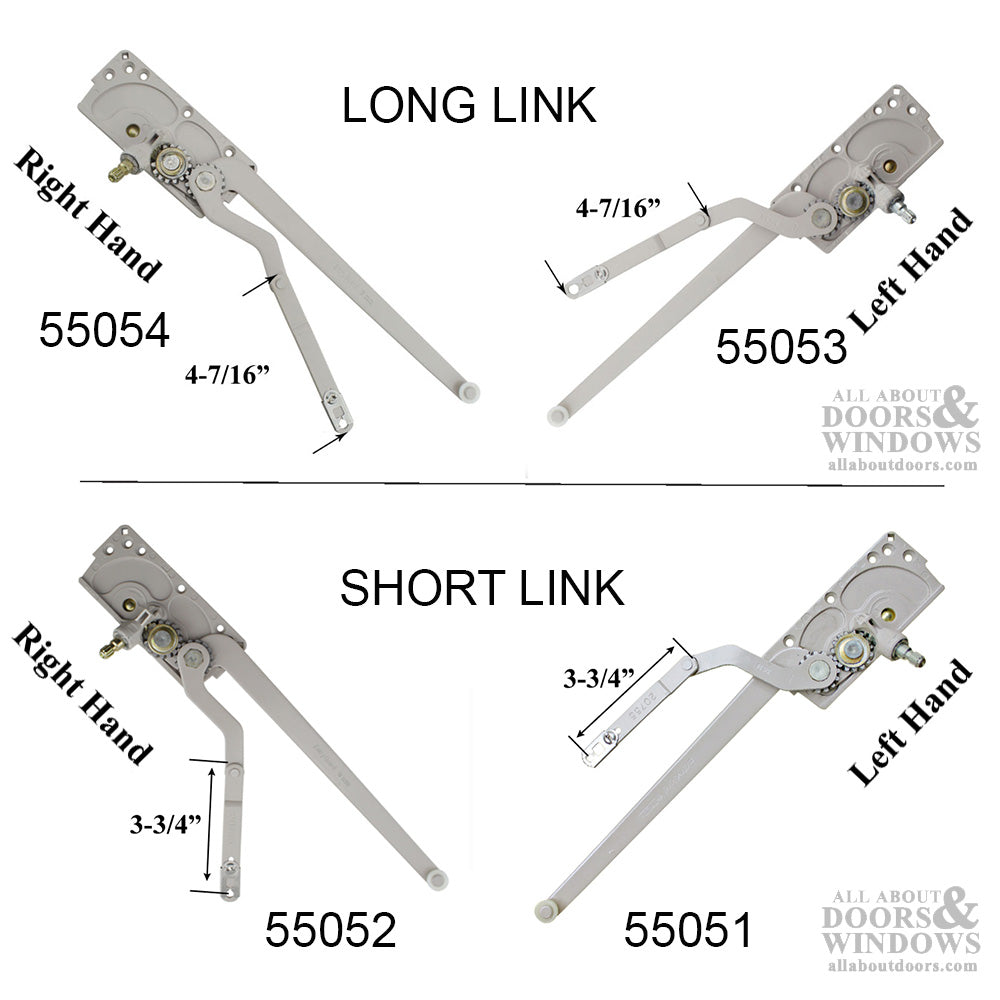 Right Hand Casement Operator, Entrygard Dual Arm Long Link 20810