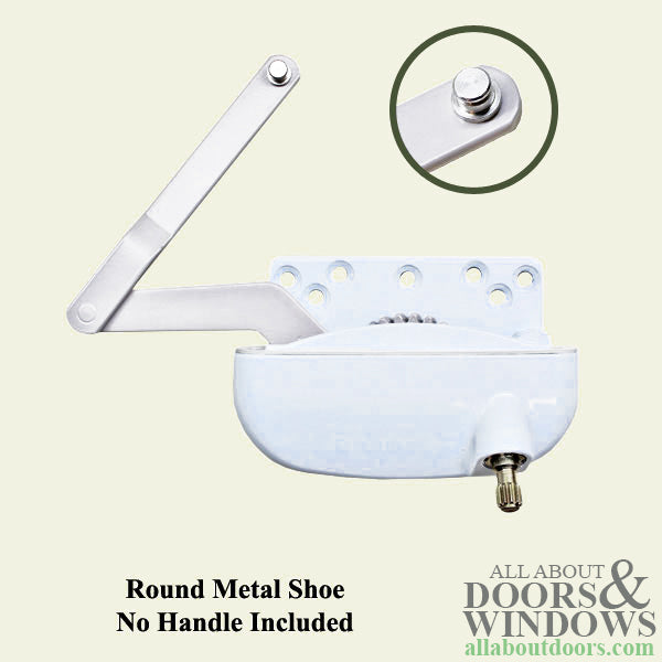 Right Hand Split Arm Casement Window Operator – White Offset Link