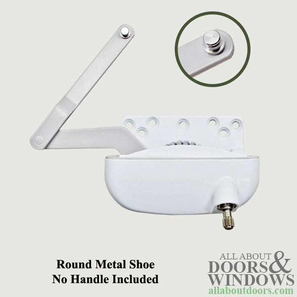 Left Hand Offset Split Arm Casement Operator – White