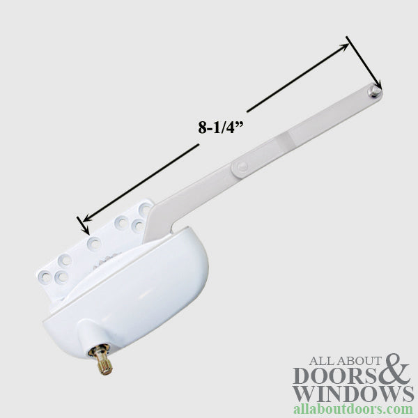 Left Hand Offset Split Arm Casement Operator – White