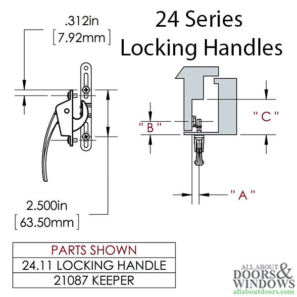 Truth 31376 Keeper with Positive Pick Up Tab for 24 Series Locking Handles