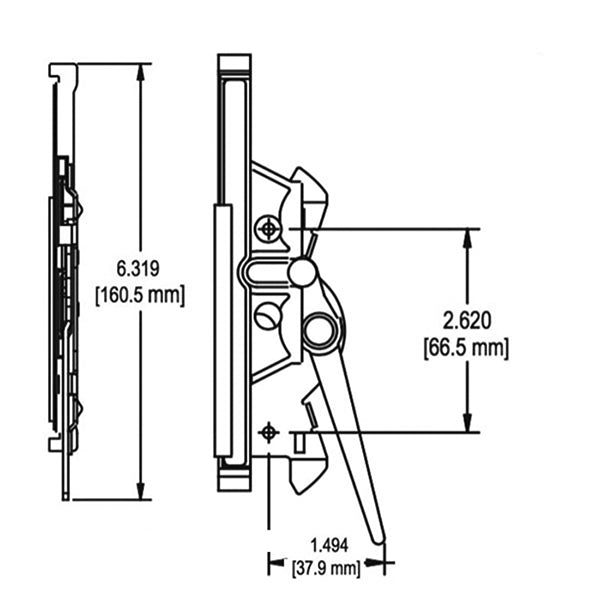 Truth Encore Multipoint Lock Drive Assembly for Casement Windows