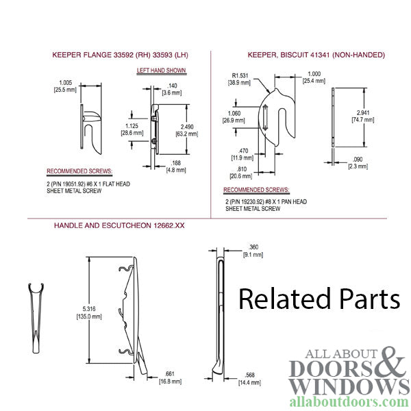 Truth Encore Multipoint Lock Drive Assembly for Casement Windows
