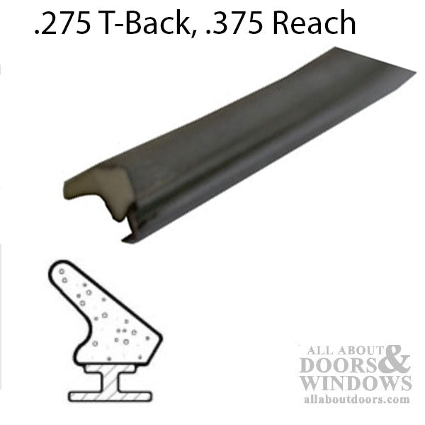 Amesbury 52020 T-Back Foam Filled Weatherstrip .275 Backing .375 Seal Bronze