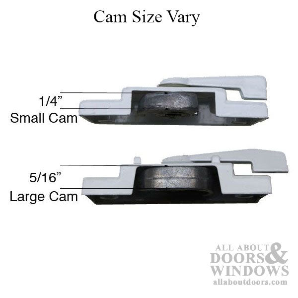 Truth Trimline Sweep Lock, 2-1/16 screw holes, 1/16 cam, 7/1