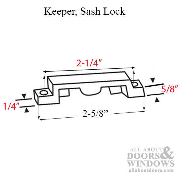 Truth Trimline Sweep Lock Keeper