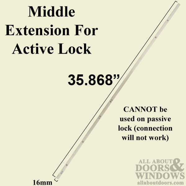 UF2094 16mm P2000 Active Upper Shootbolt Assembly for Doors