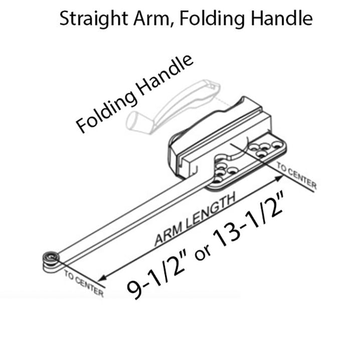 Weather Shield 13-1/2" Right Hand Single Arm Operator - 550106