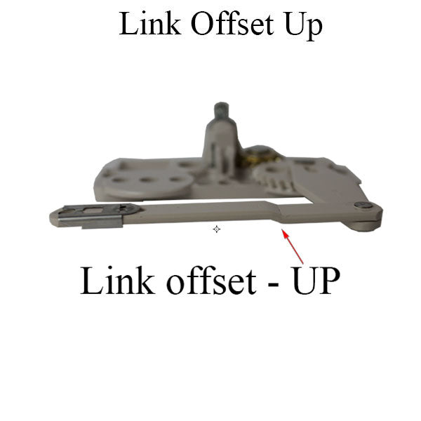 Right Hand Truth EntryGard Dyad Casement Operator, Link Offset Up, Clip Up