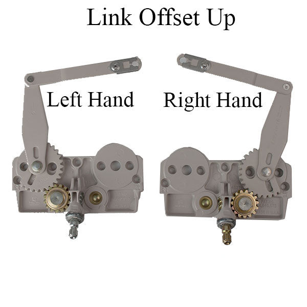 Right Hand Truth EntryGard Dyad Casement Operator, Link Offset Up, Clip Up