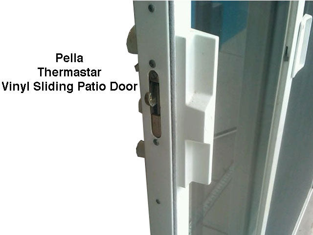 Pella Patio Door Handle Kit Thermastar Vinyl Sliding - White Hardware