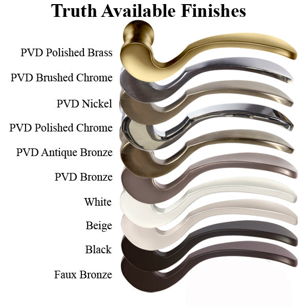 Truth Sentry Lock Handle Set Traditional Decorative Finish Over Brass Antique Hardware