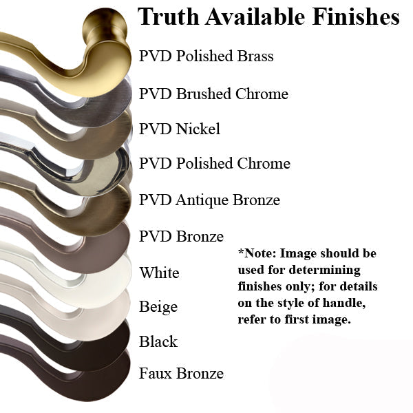 Truth Sentry Lock Handle Set Modern Decorative Over Solid Brass Pvd Bronze Hardware