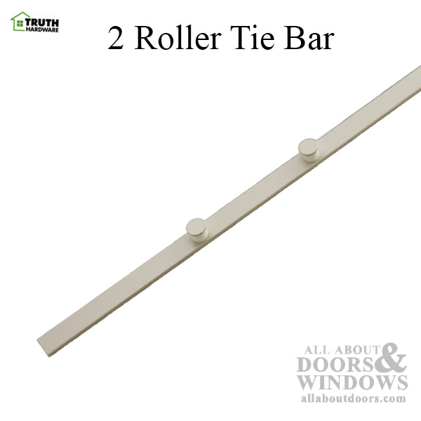 Truth 13-1/8" Tie Bar with 2 Rollers for Casement Windows
