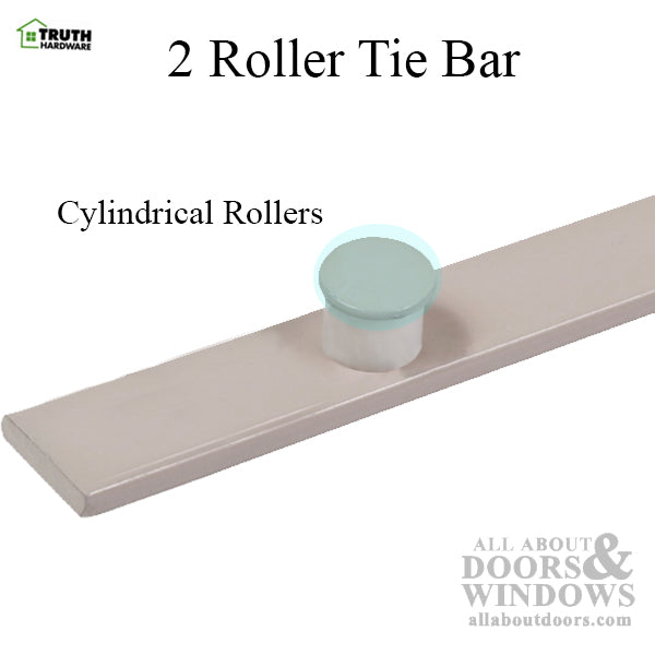Truth 13-1/8" Tie Bar with 2 Rollers for Casement Windows