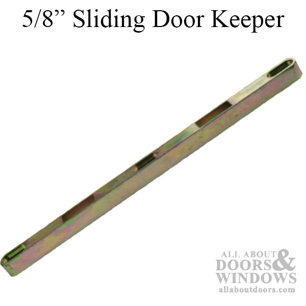 Narrow 5/8" Sliding Door Keeper for Dual Point Locks