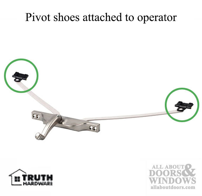 Pivot Slide Shoe for Truth 22 Series Awning Window Operator, Black