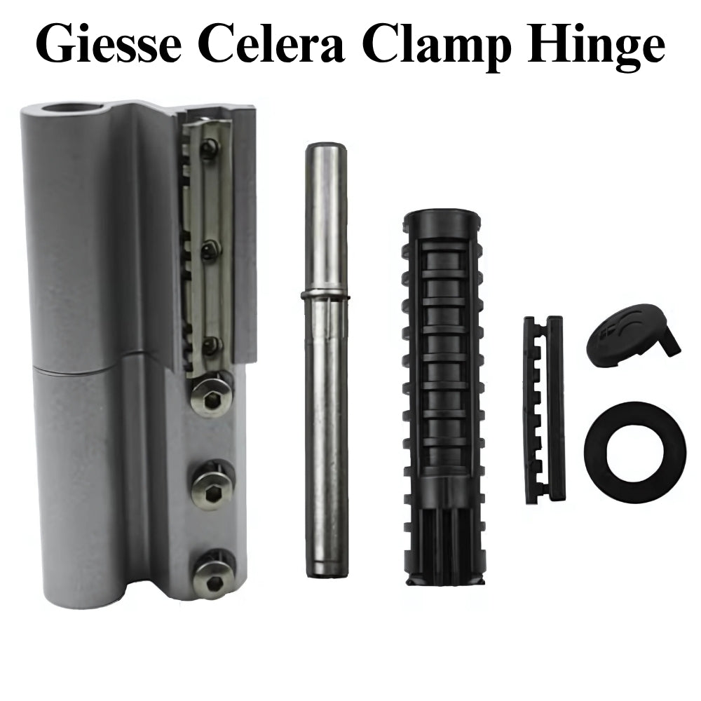 Giesse Celera Clamp Hinge for Aluminum terrace and Balcony Doors - Silver
