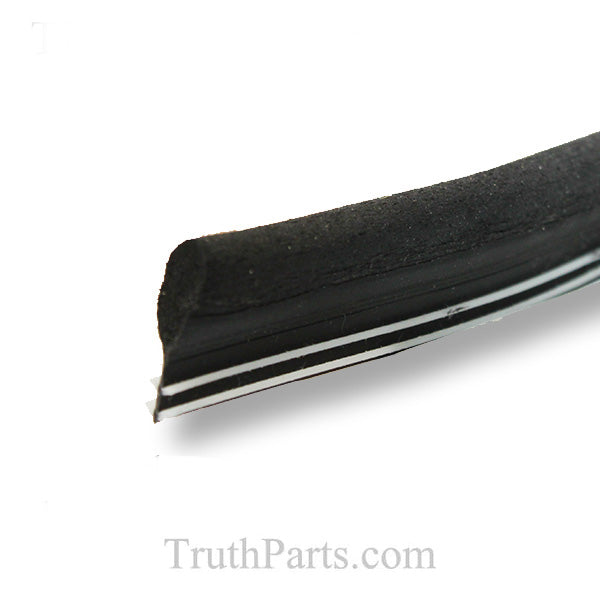 Truth TPE Foam-Filled Window Bulb Kerf Slot Slash Weatherstrip, .125" x .250"