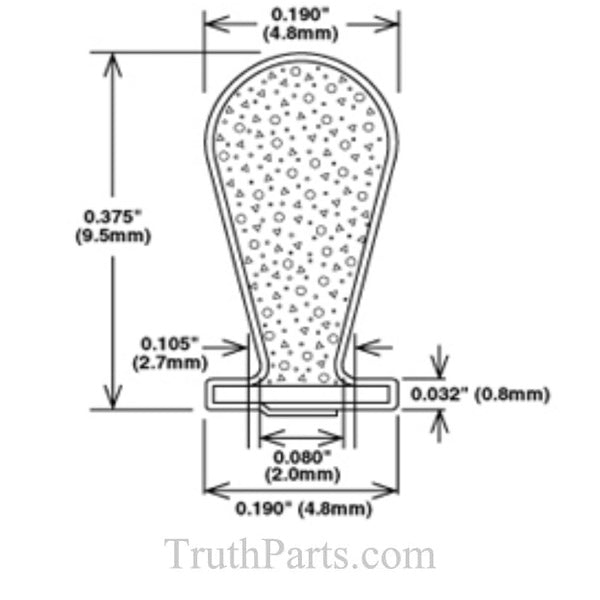 T-Slot Style Q-Lon Weatherstrip