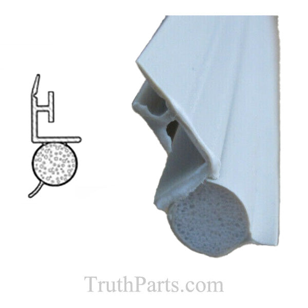 T-Slot Foam Filled Offset Bulb .187 x .300 Slide-in Backing Weatherstrip