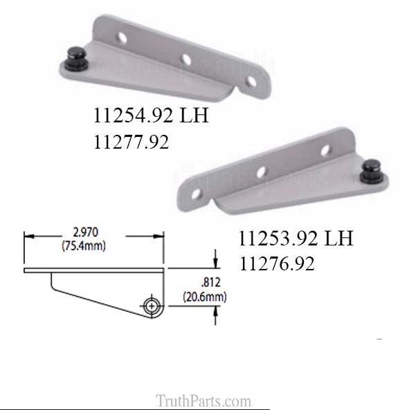 Truth 12784 Casement Sash Bracket Stud Post with Snap Ring