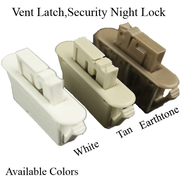 Plastic Security Night / Vent Latch - Choose Color