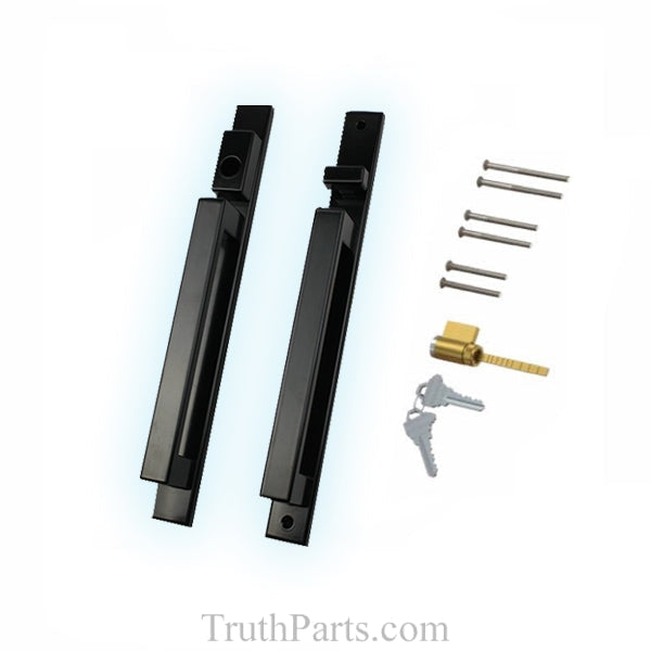 Active Keyed Inline 13 Handle - Black Hardware