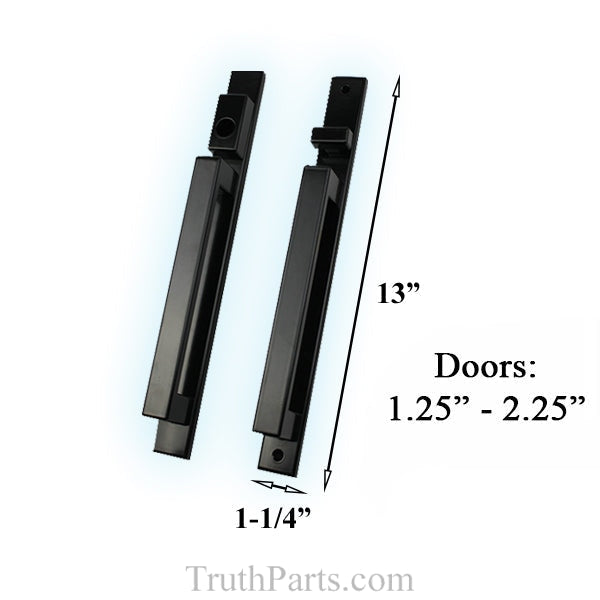 Active Keyed Inline 13 Handle - Black Hardware