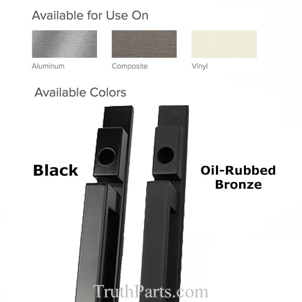 Active Keyed Inline 13 Handle - Black Hardware