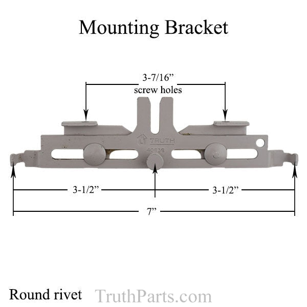 Truth Mounting Bracket - 40636 Round / Cylindrical Rivet Hardware