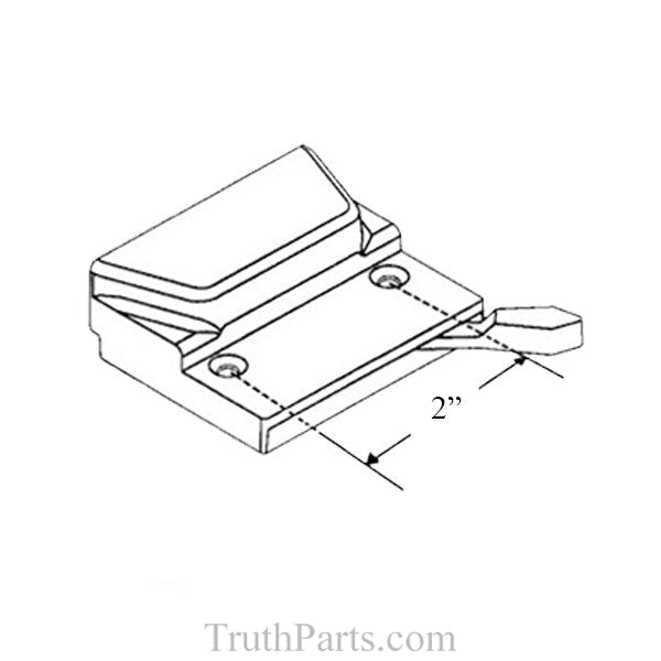 Truth Sash Lock With Pin - Tie Bar Application Bronze Hardware