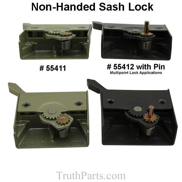 Truth Sash Lock With Pin - Tie Bar Application Bronze Hardware
